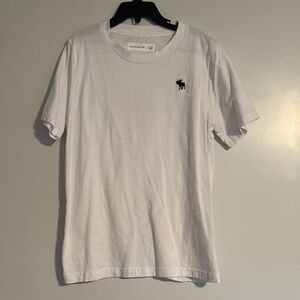 Boys Abercrombie & Fitch White Tee with Logo